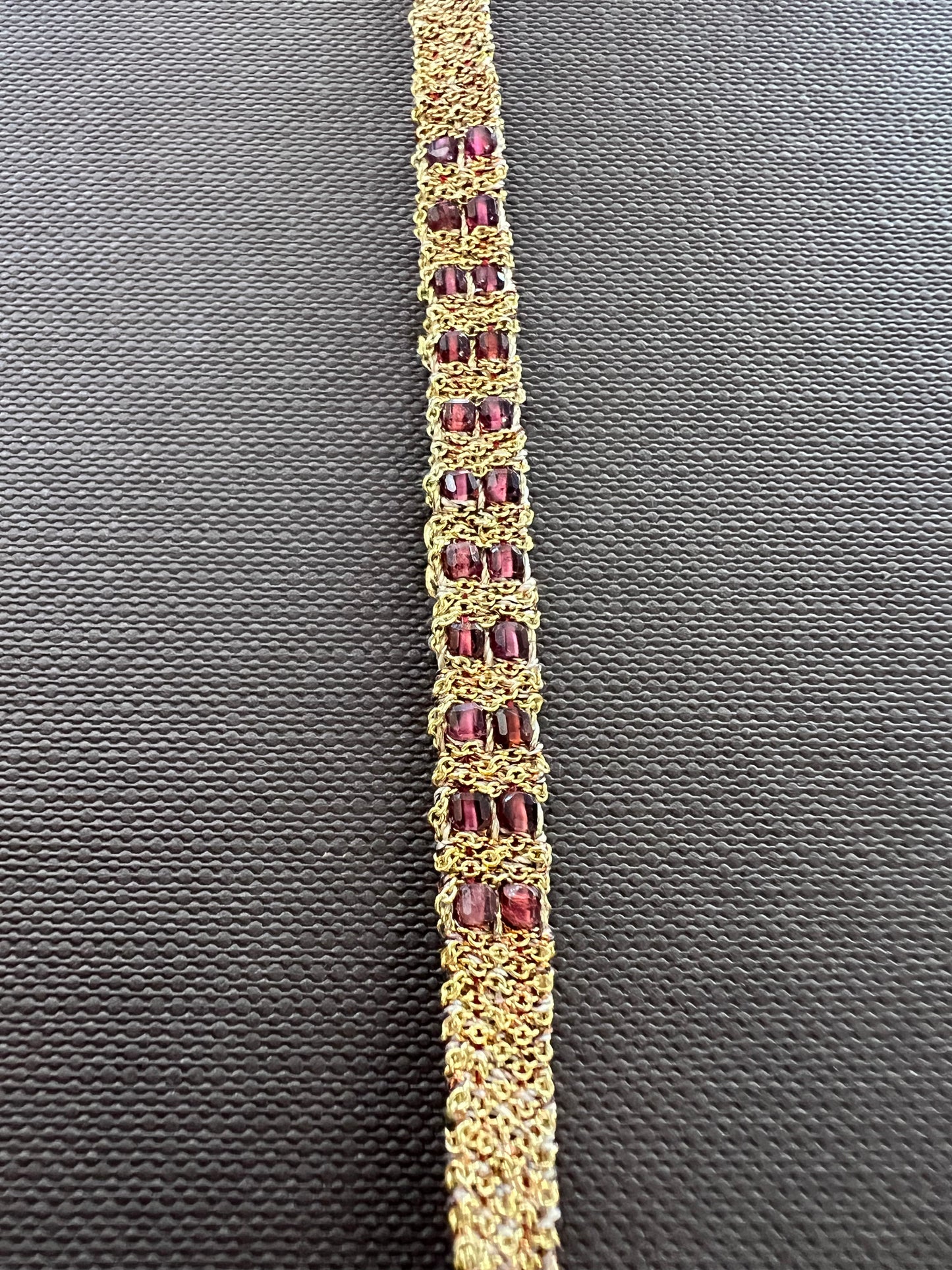 Dag Gold Woven Gemstone Bracelet