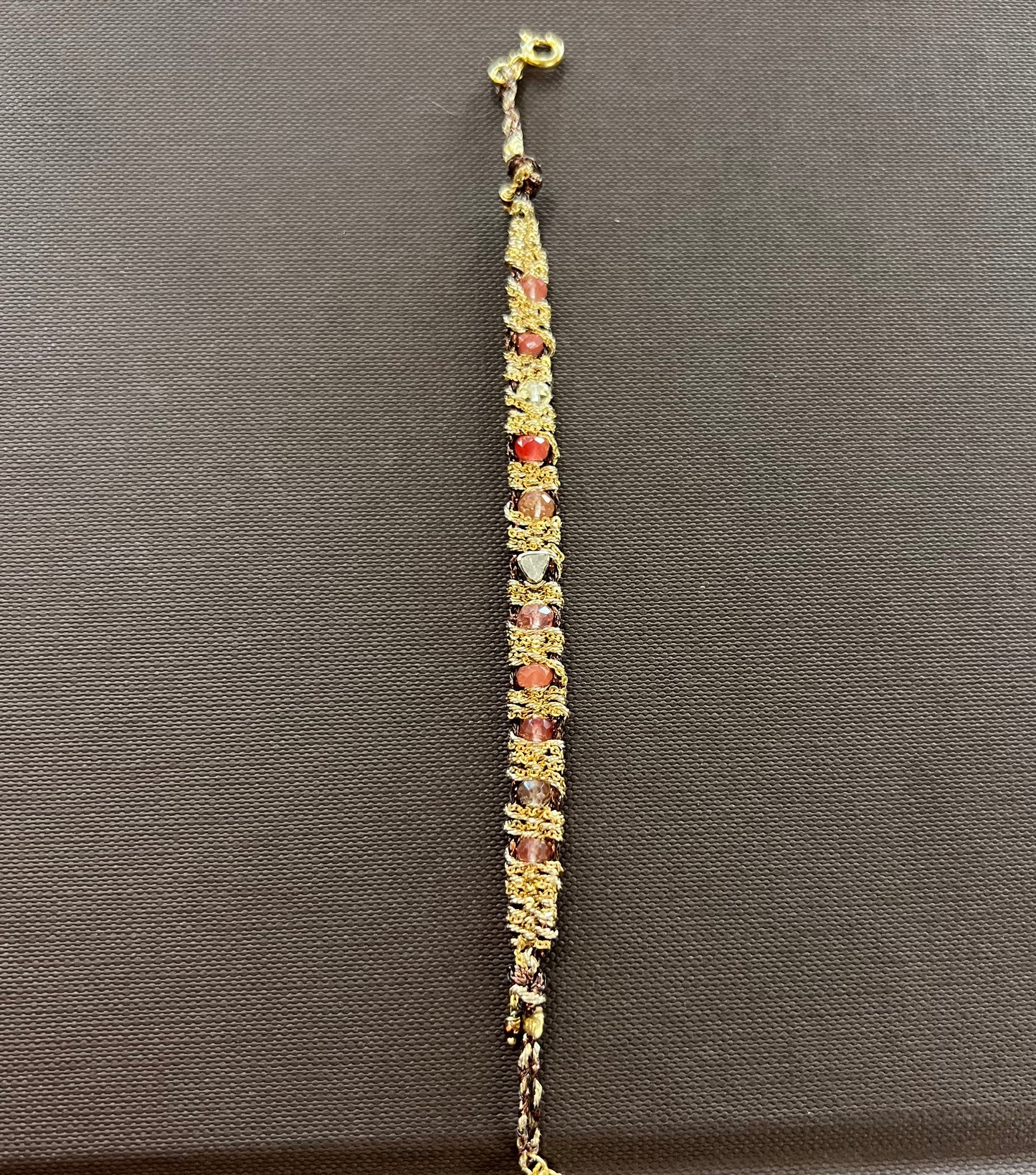 Dag Gold Woven Polki Diamond Bracelet