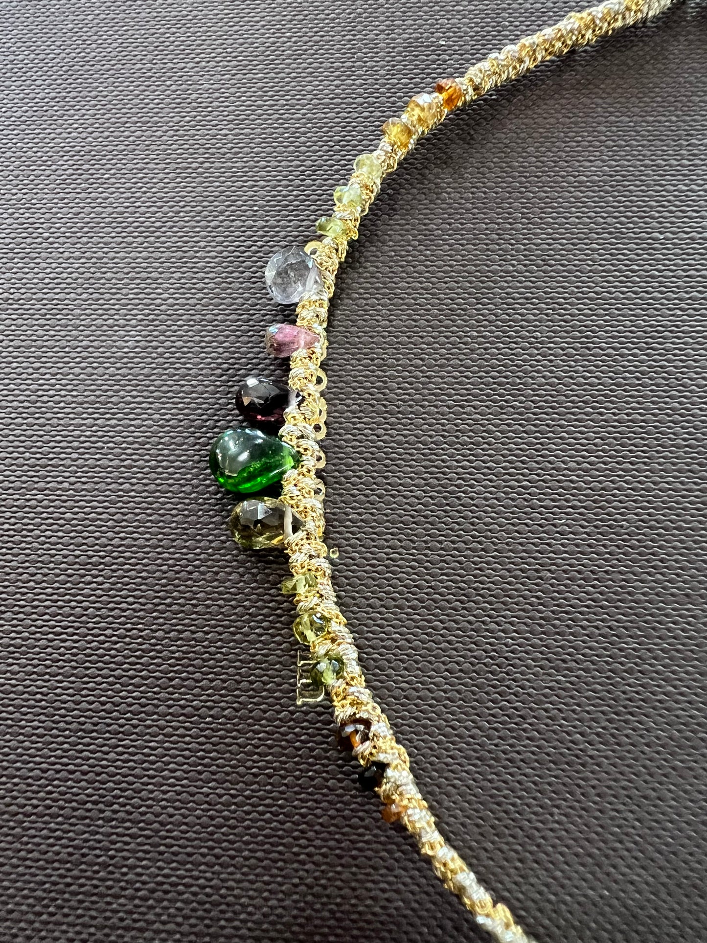 Dag Woven Gold Tourmaline Bracelet