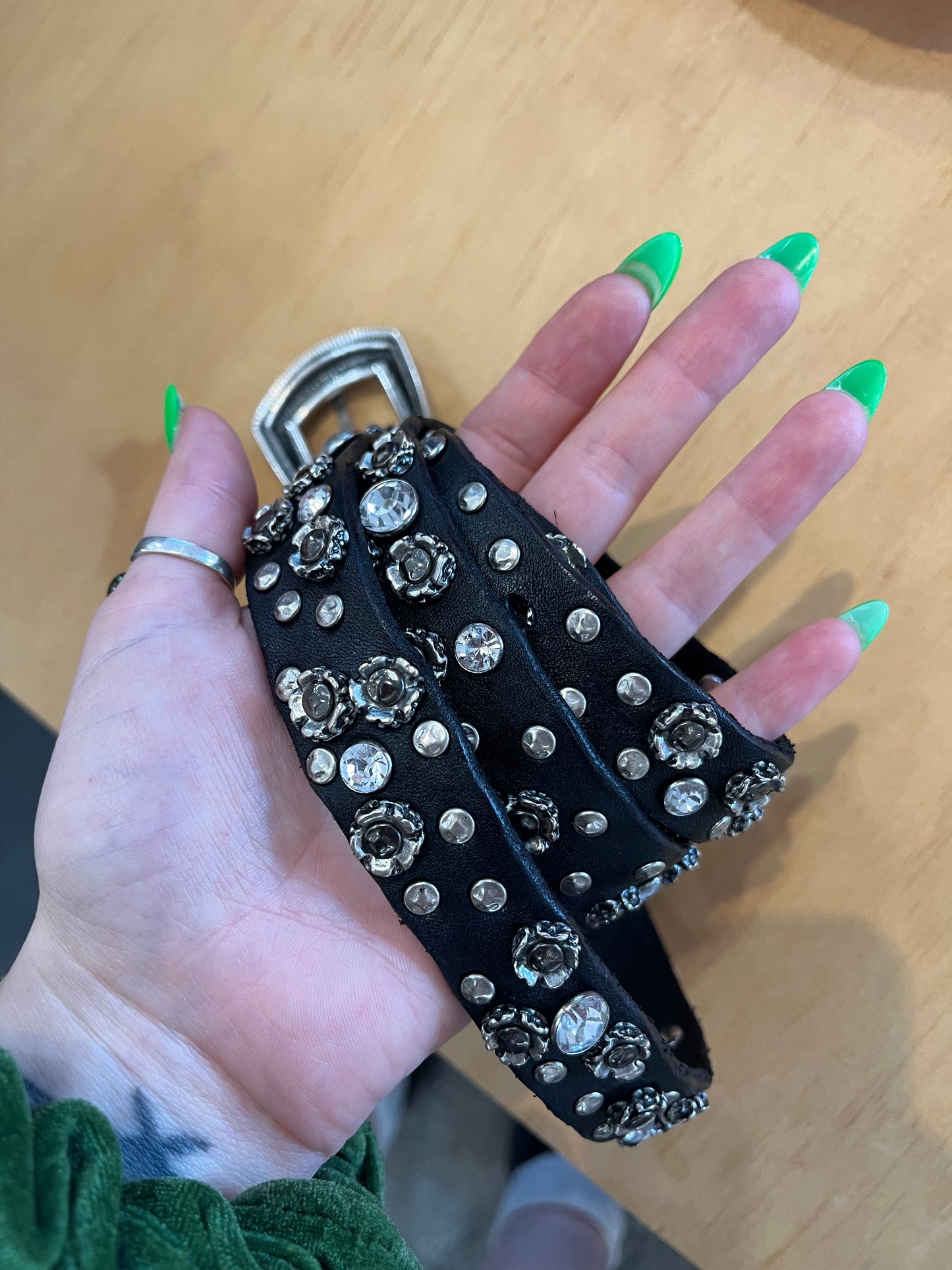 Campomaggi Black Studded belt