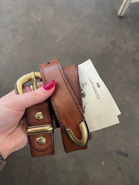 Campomaggi Brown Leather Belt