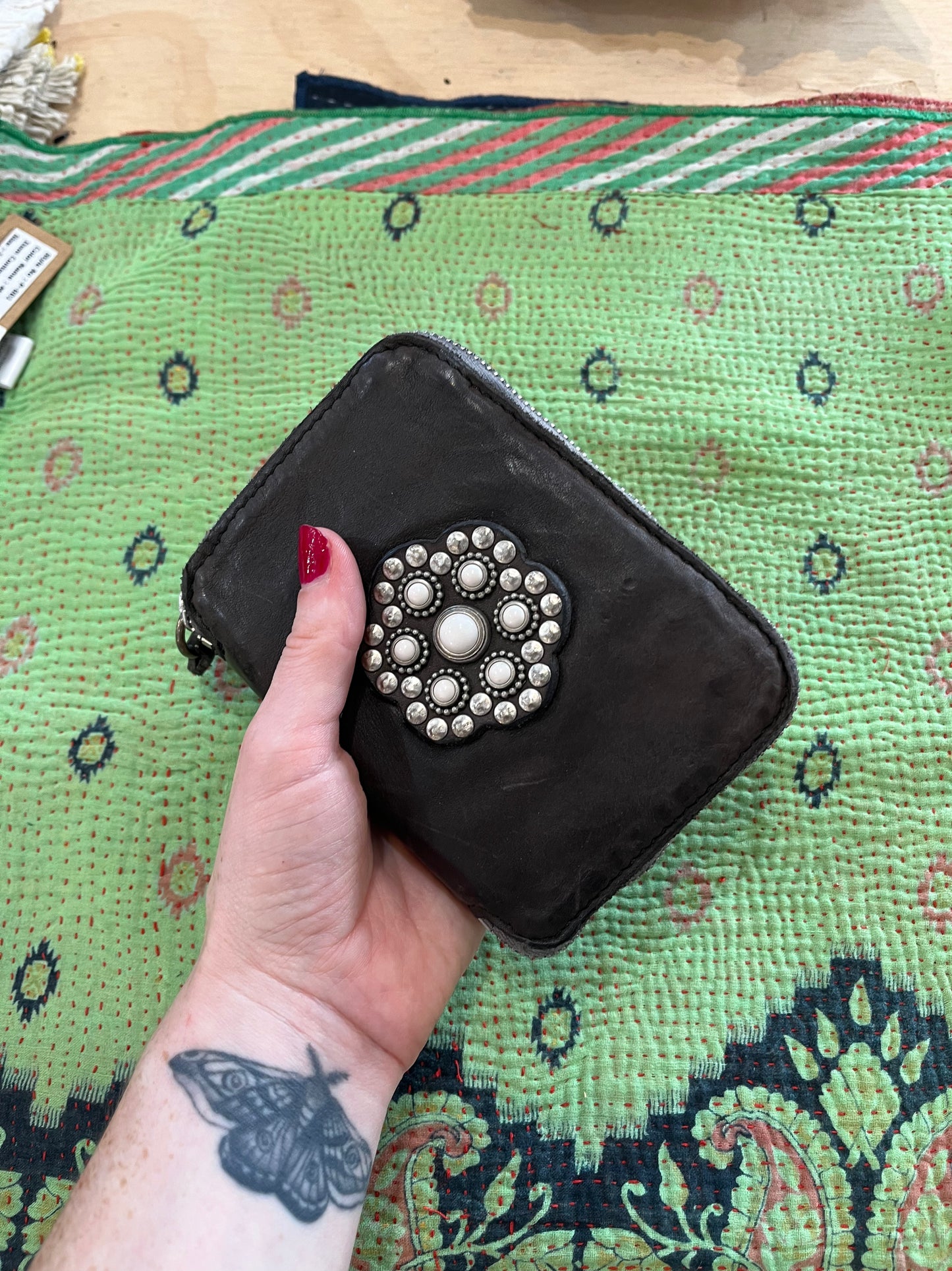 Campomaggi Studded Leather Wallet