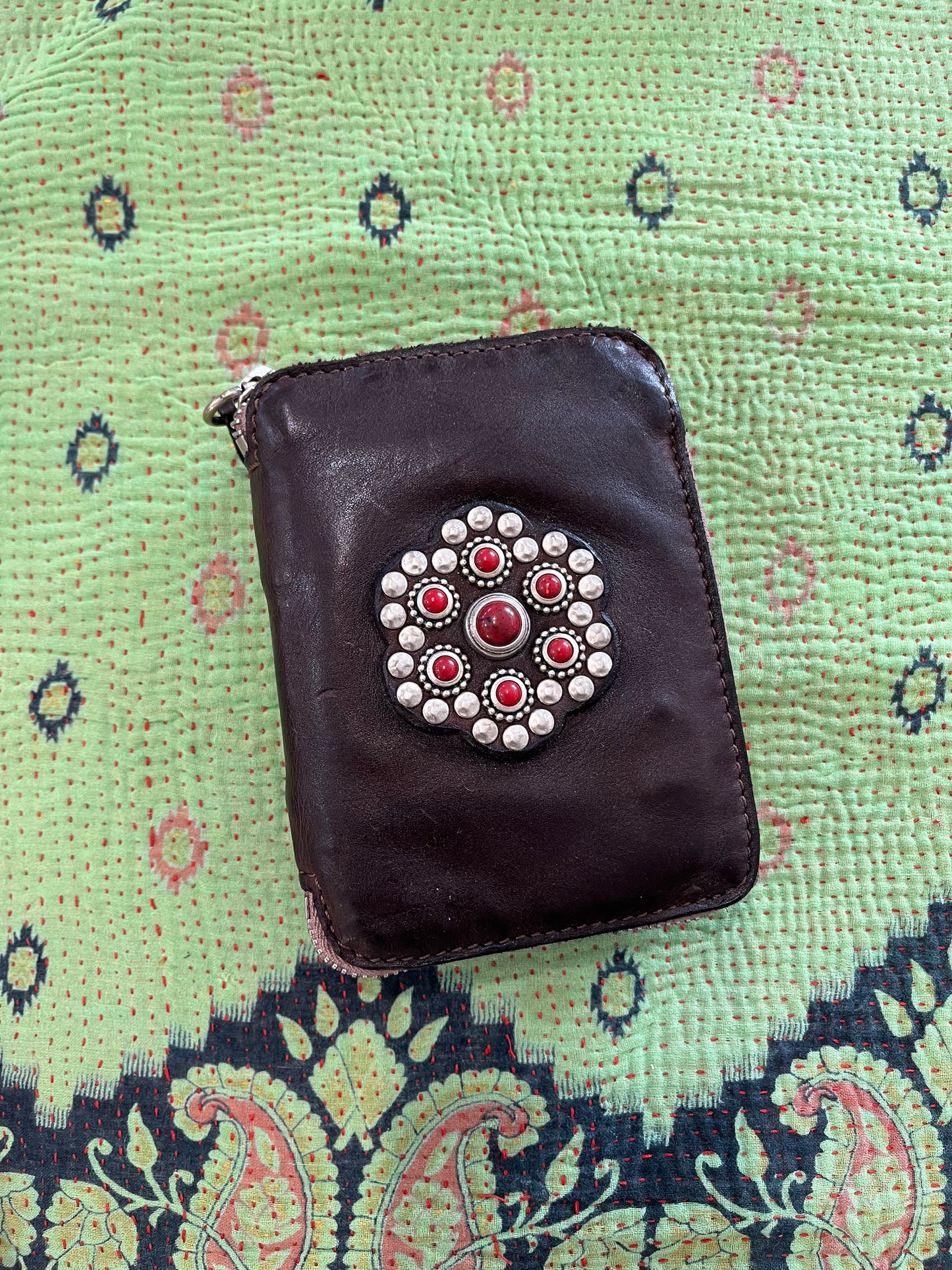 Campomaggi Studded Leather Wallet