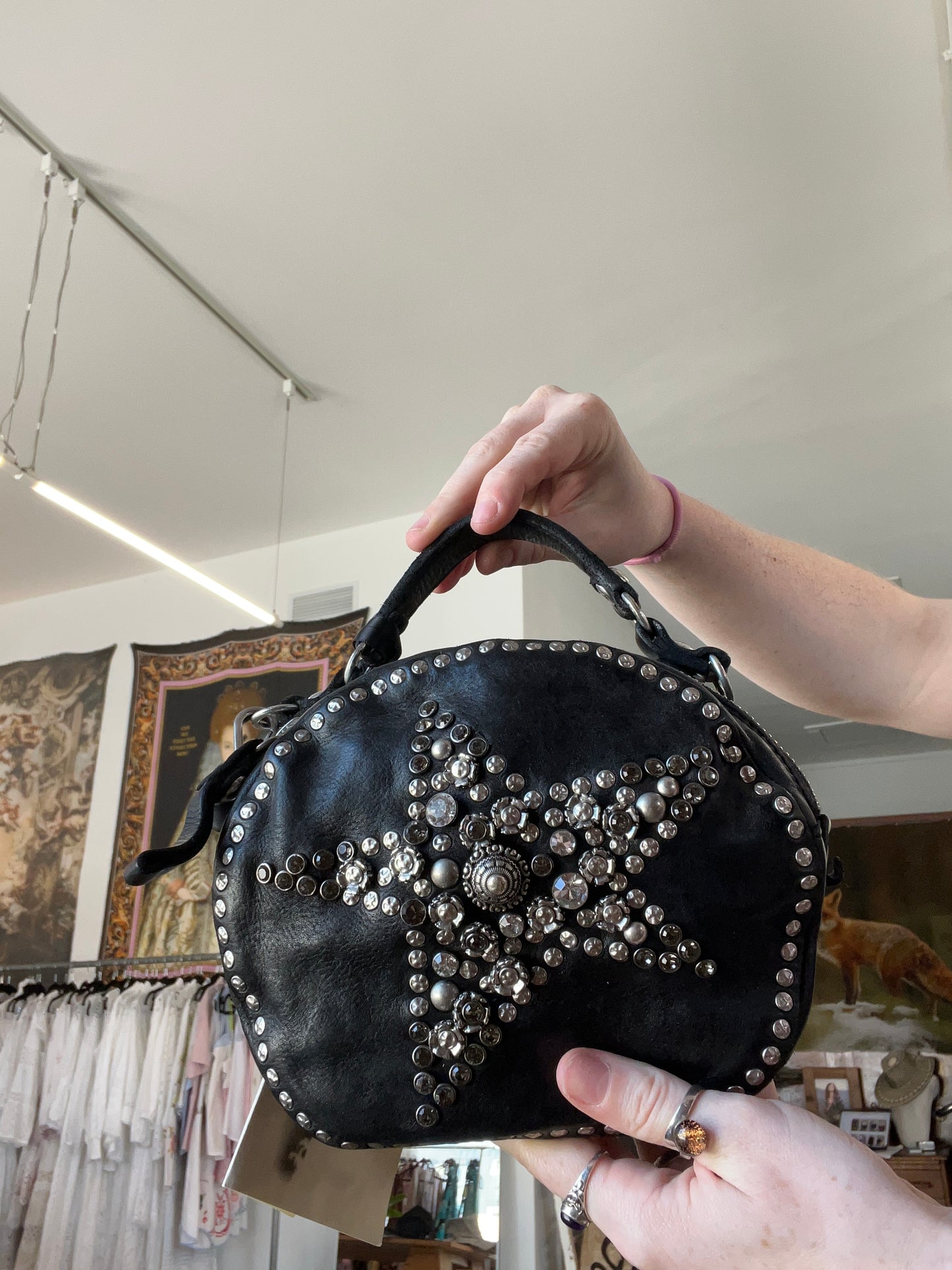 Campomaggi Studded Purse with Star Design