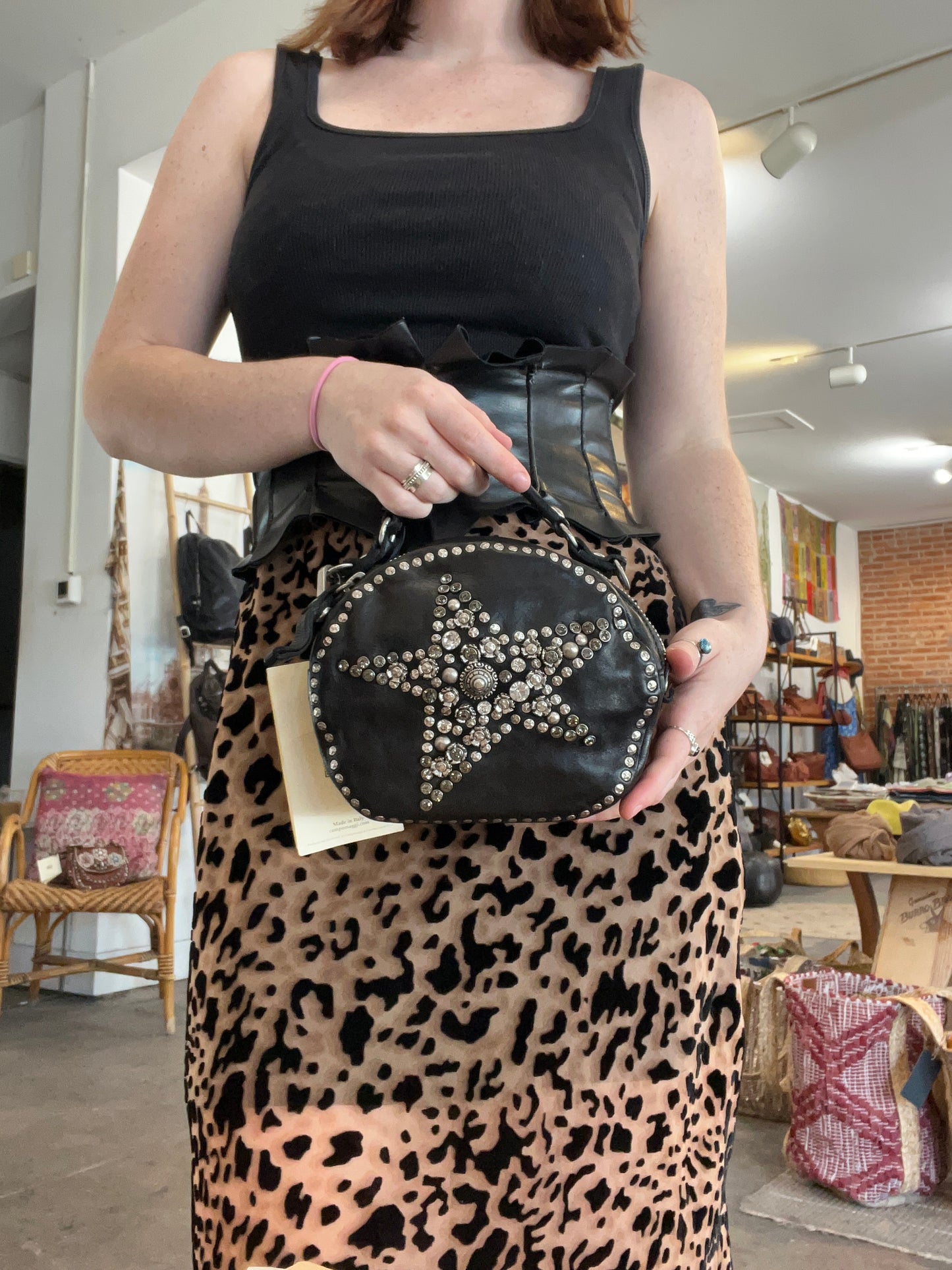 Campomaggi Studded Purse with Star Design
