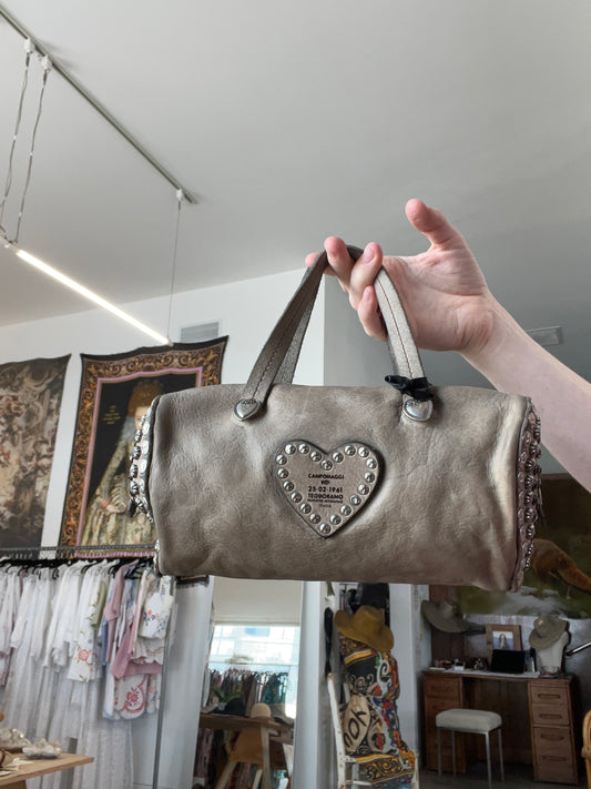 Campomaggi Studded Dolly Purse - Cemento