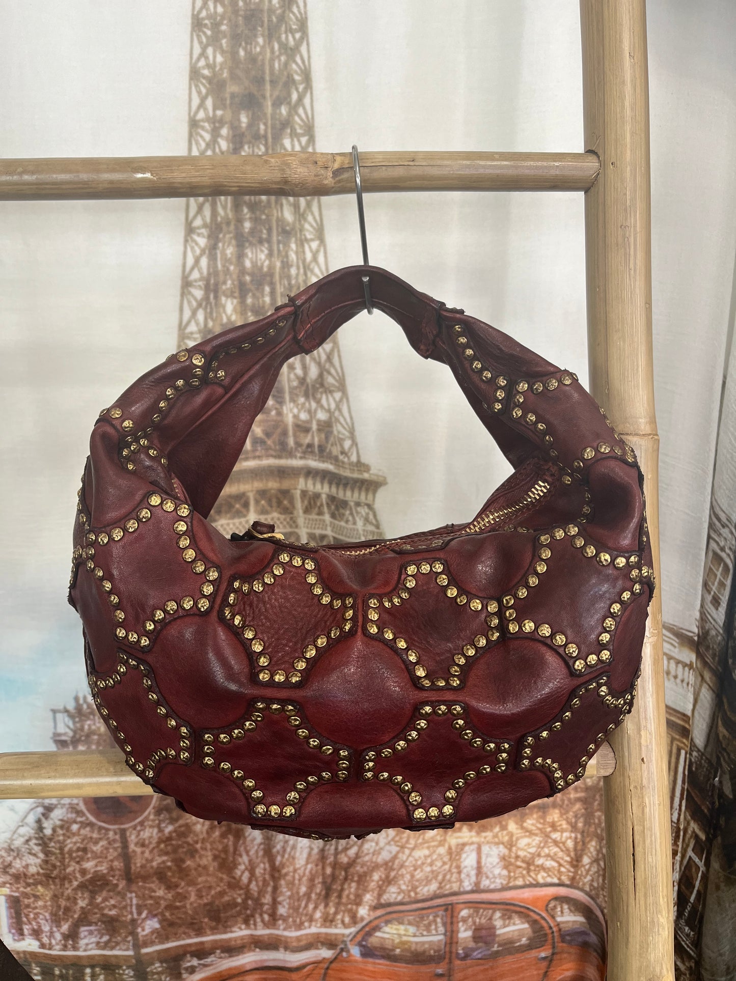 Campomaggi Studded Handbag - Vinaccia