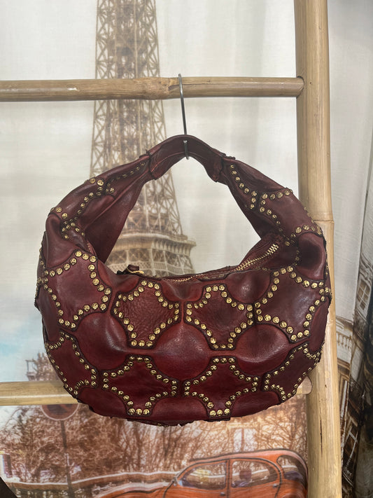 Campomaggi Studded Handbag - Vinaccia