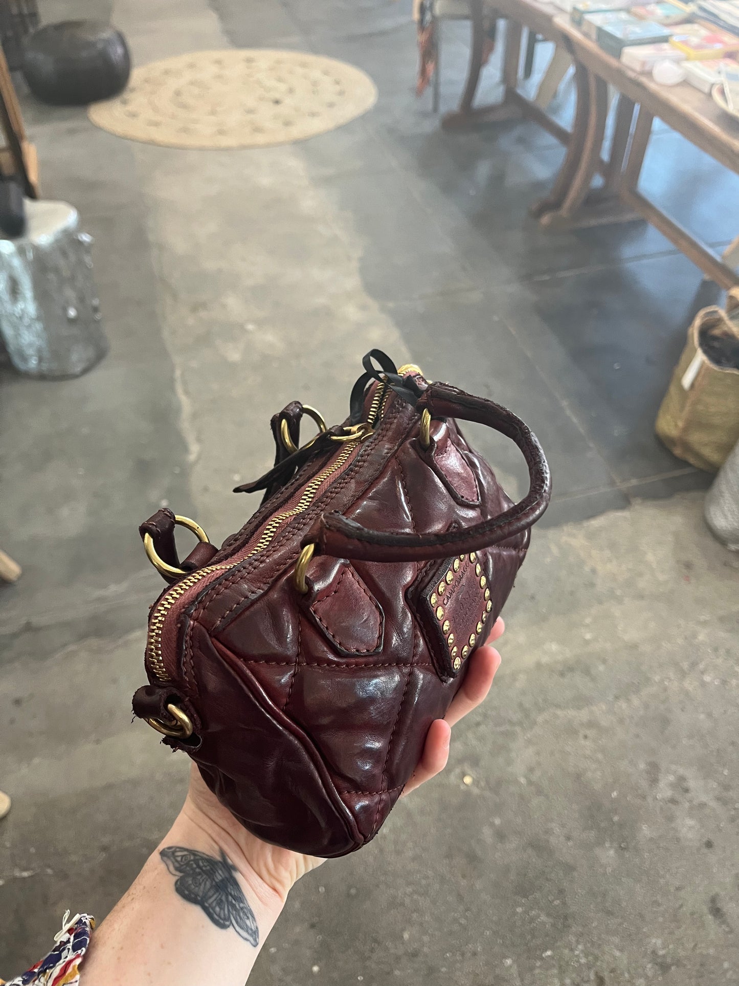 Campomaggi Mini Quilted Leather Handbag