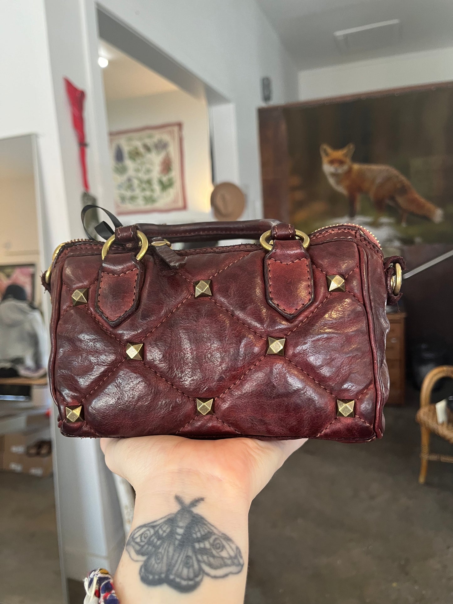 Campomaggi Mini Quilted Leather Handbag