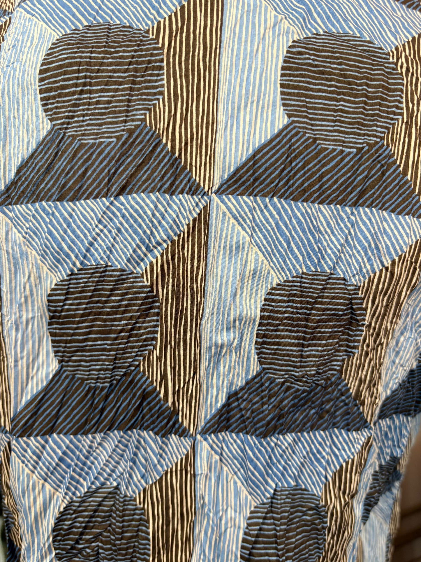 Miki Thumb Washed Cotton Geo Print Classic Shirt