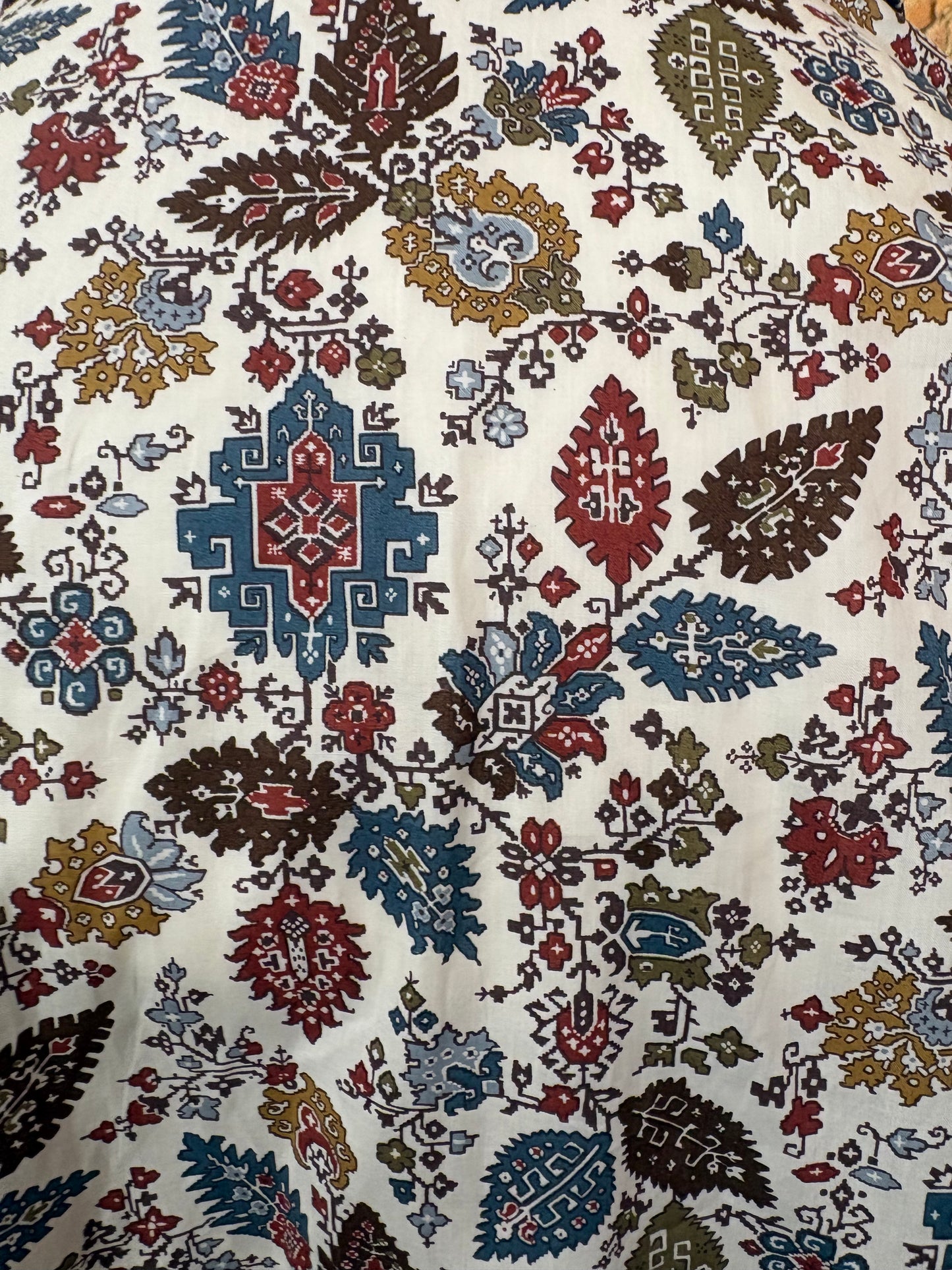 Miki Thumb Cotton Paisley Print Classic Shirt