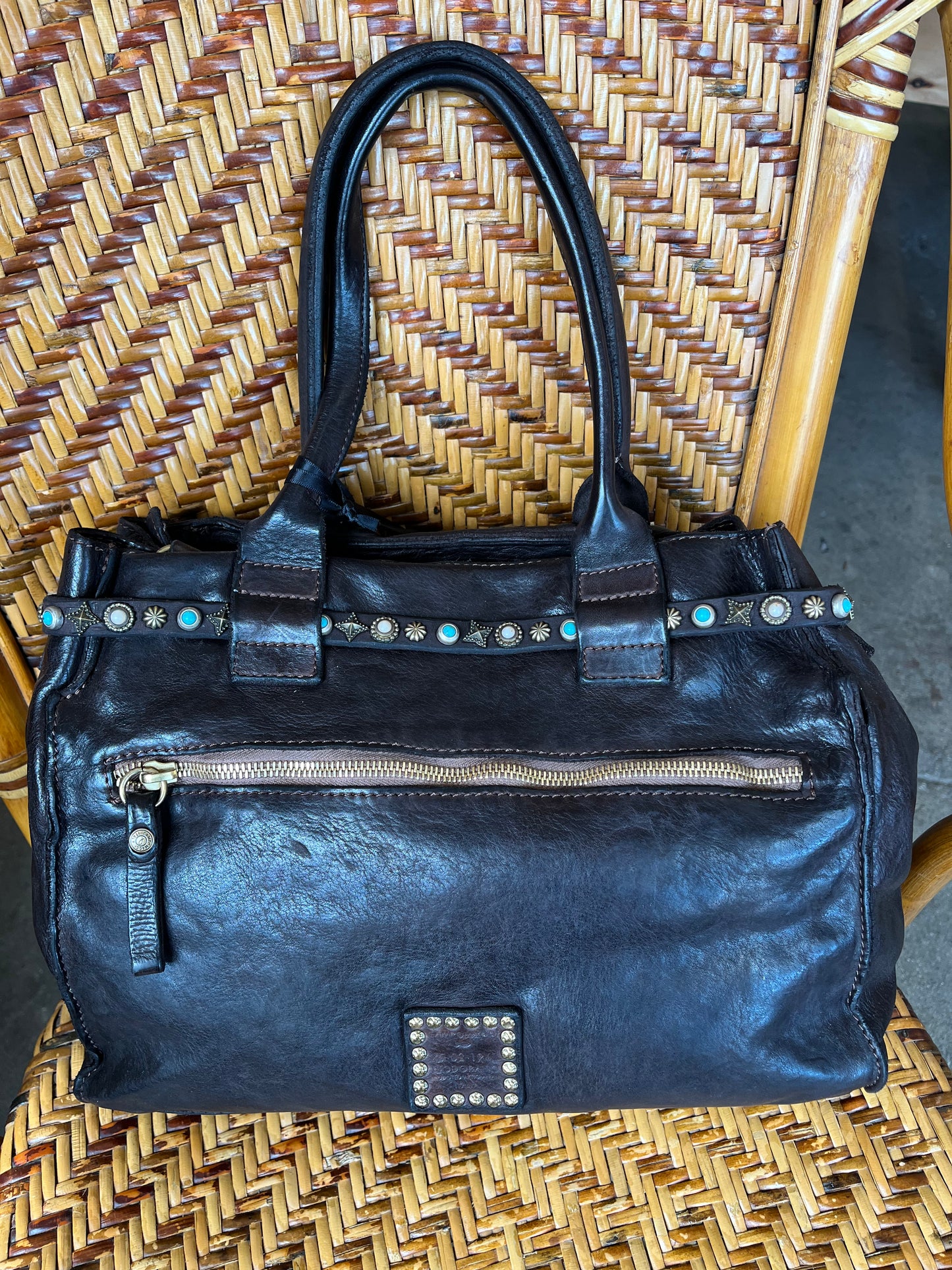 Campomaggi Purse with Studded Tie