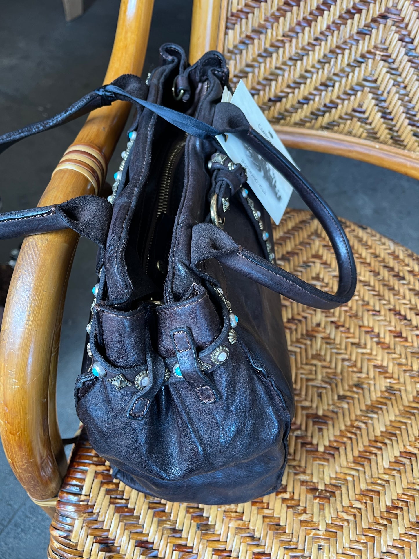 Campomaggi Purse with Studded Tie