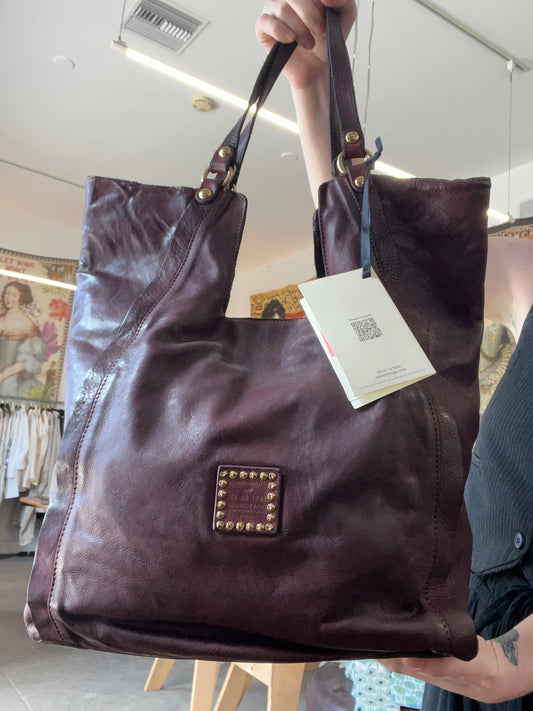 Campomaggi Embellished Tote in Vinaccia