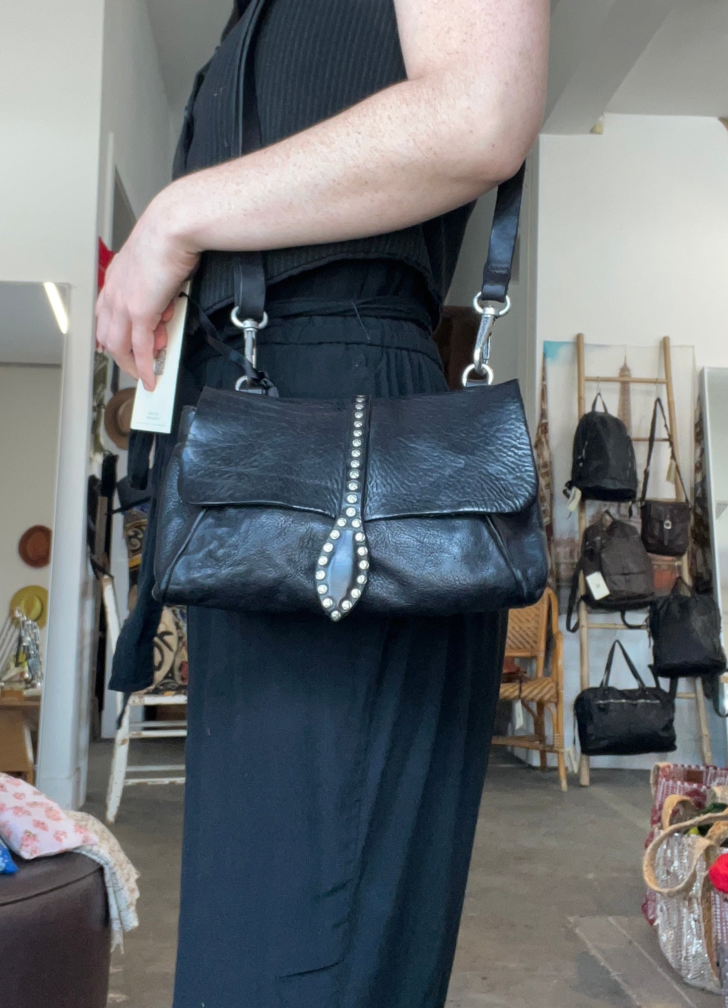 Campomaggi Shoulder Purse in Nero