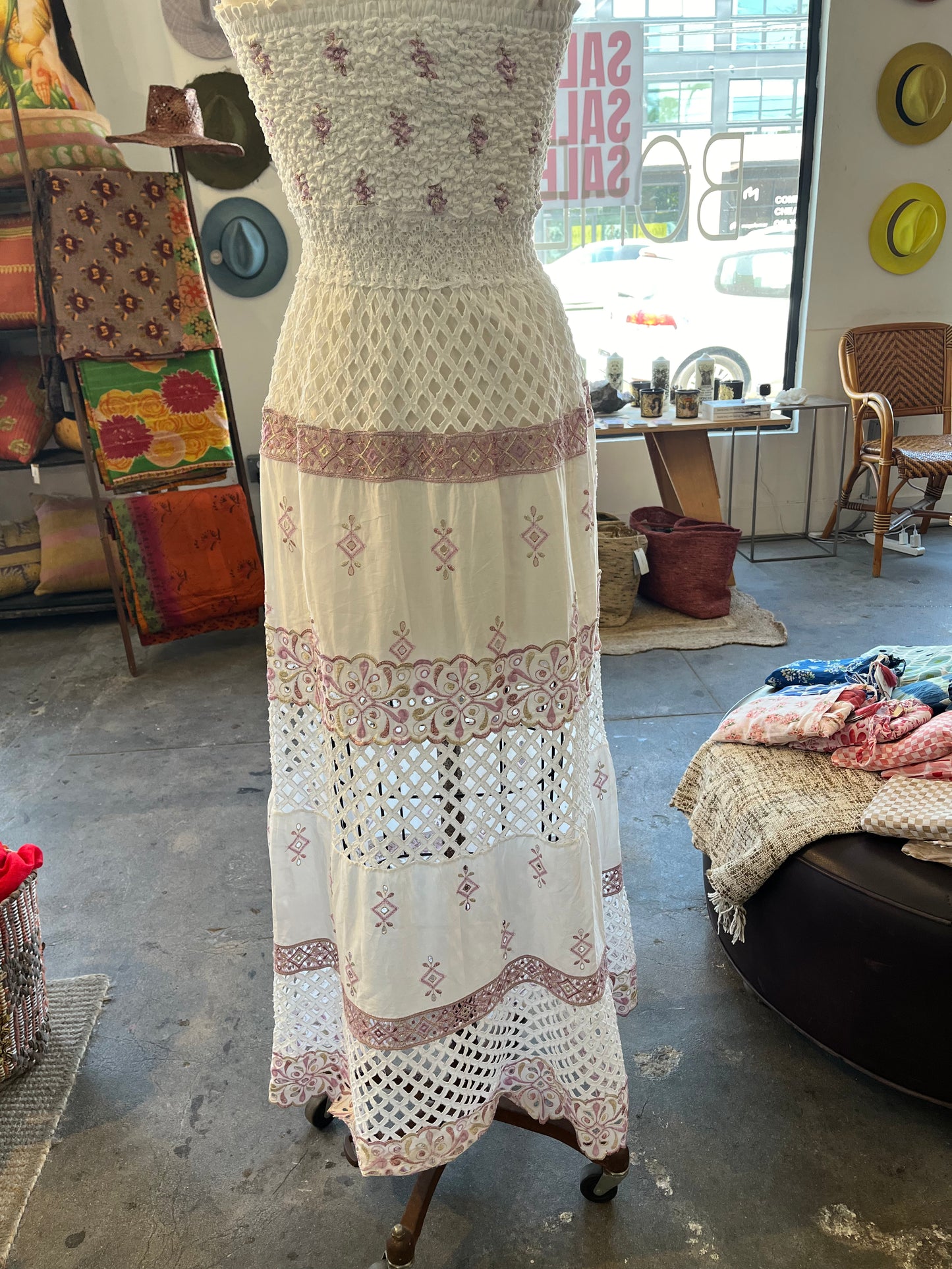 Temptation Positano Confetto Strapless Maxi Dress in Lilac