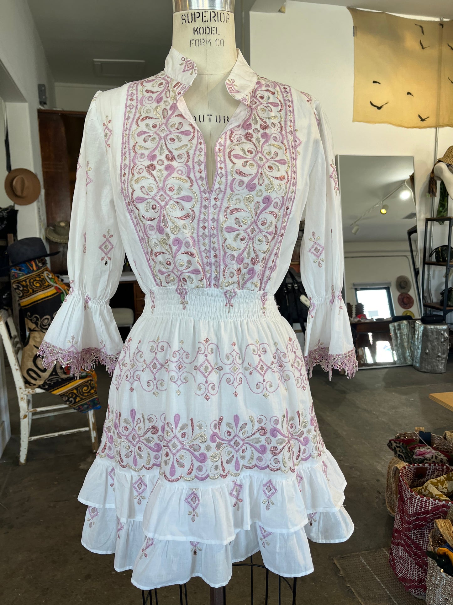 Temptation Positano Baba Mini Dress in Lilac