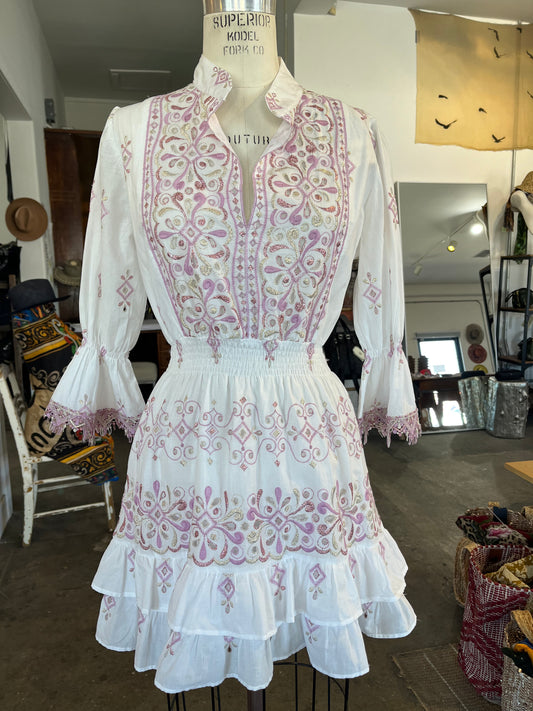 Temptation Positano Baba Mini Dress in Lilac
