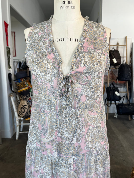 Temptation Positano Gianduia Maxi Dress in Cash Pink