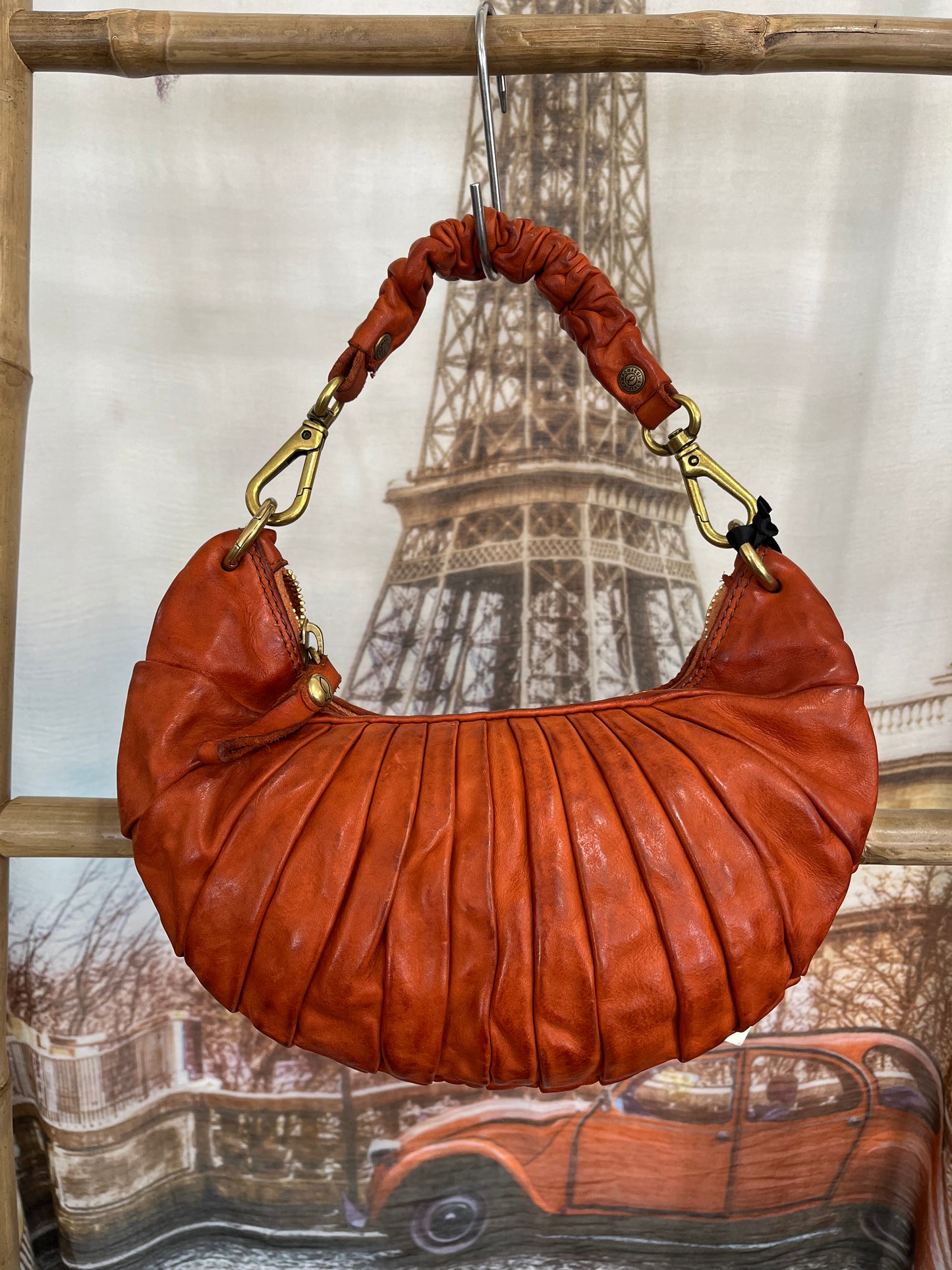 Shoulder Bag "LUNA" in Mattone