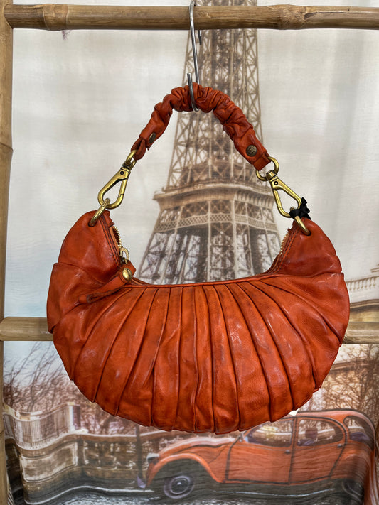 Shoulder Bag "LUNA" in Mattone