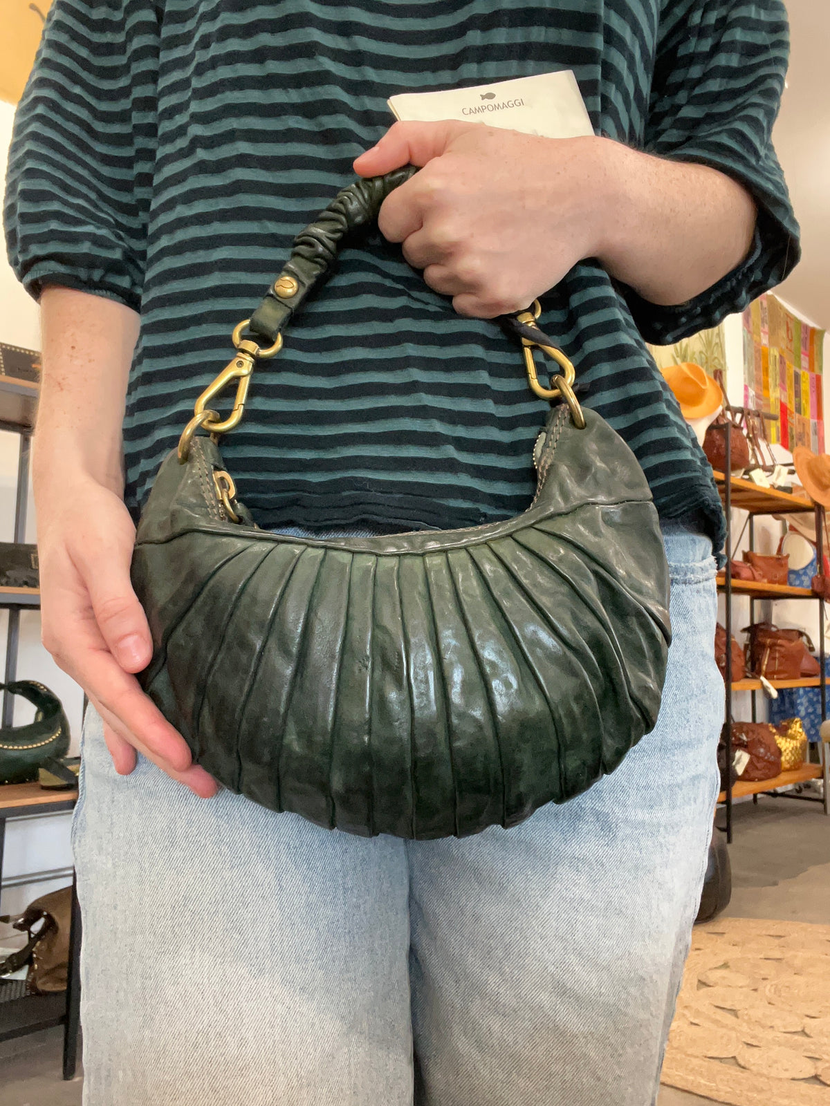 Shoulder Bag "LUNA" in Bottiglia