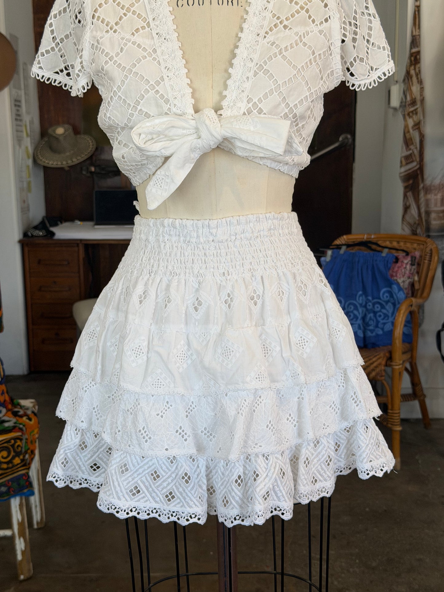 Temptation Positano Sedano Skirt in White