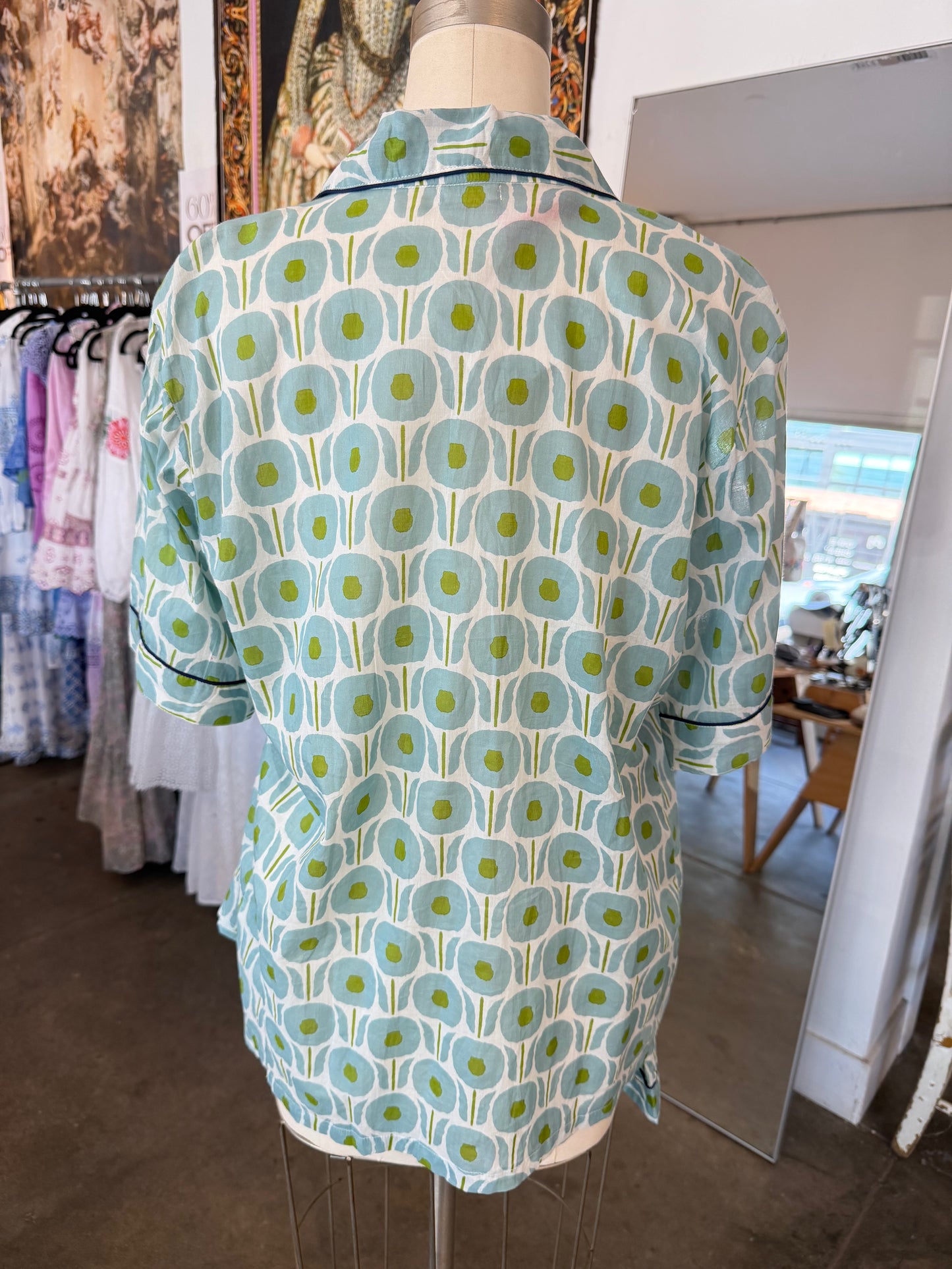 Nimbu Pajama Set in Sunflower Sky