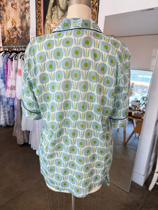 Nimbu Pajama Set in Sunflower Sky