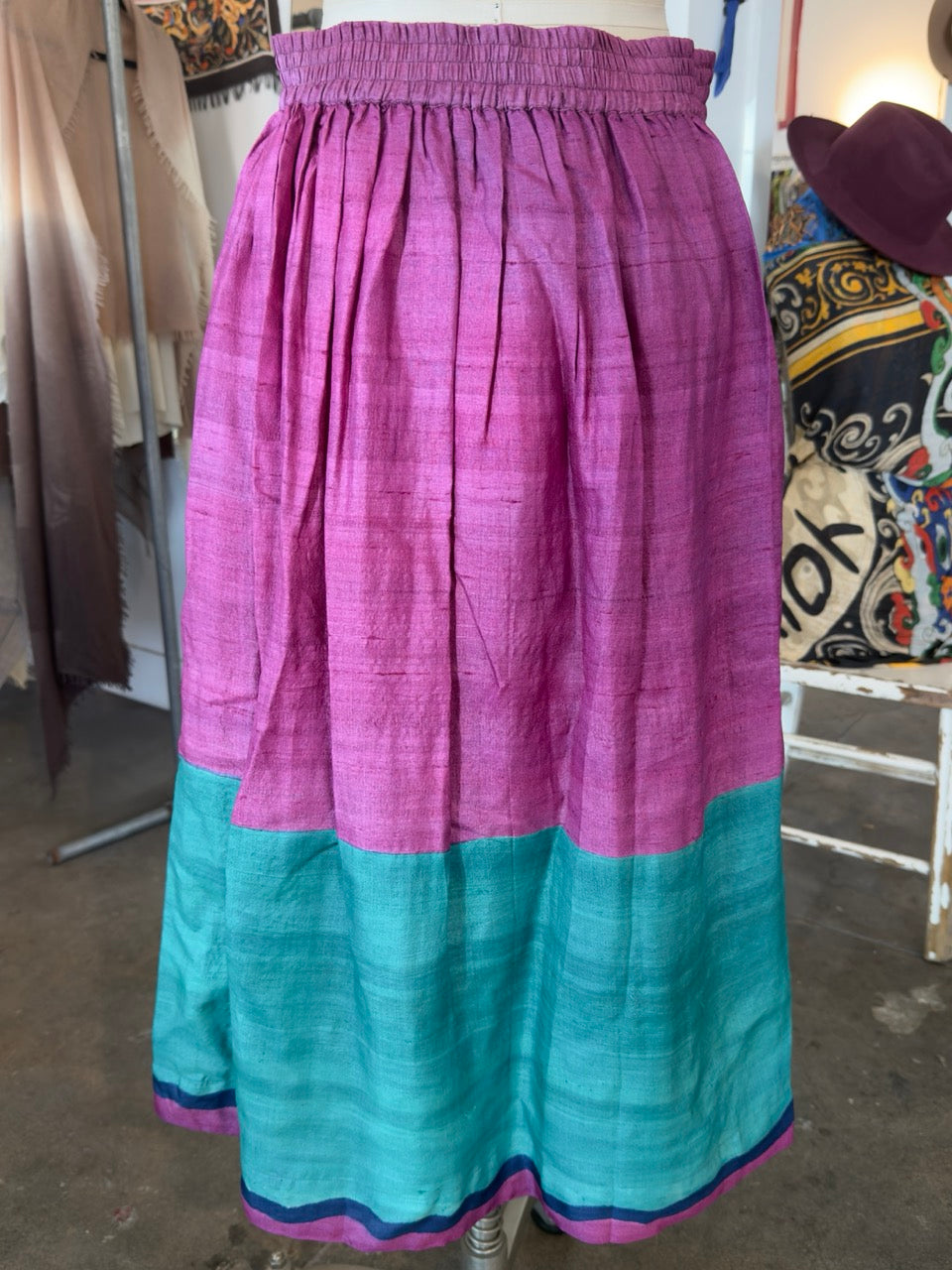 Nimbu IDI HP Silk Skirt in Purple