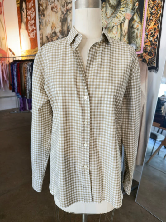 Emanuele Maffeis Art. Nobel Mod. Ilenia Checkered Button Down Shirt