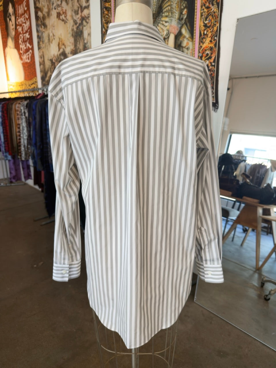 Emanuele Maffeis Felicia Mod. Judith Striped Button Down Shirt