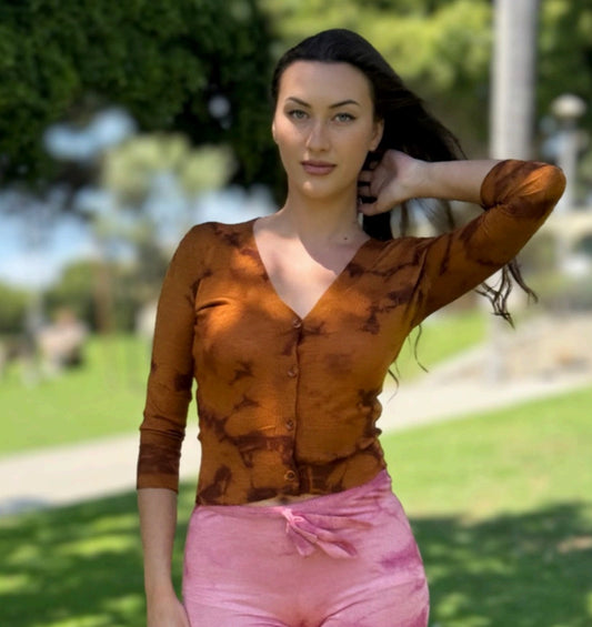 Parker Blue Cashmere Cardigan