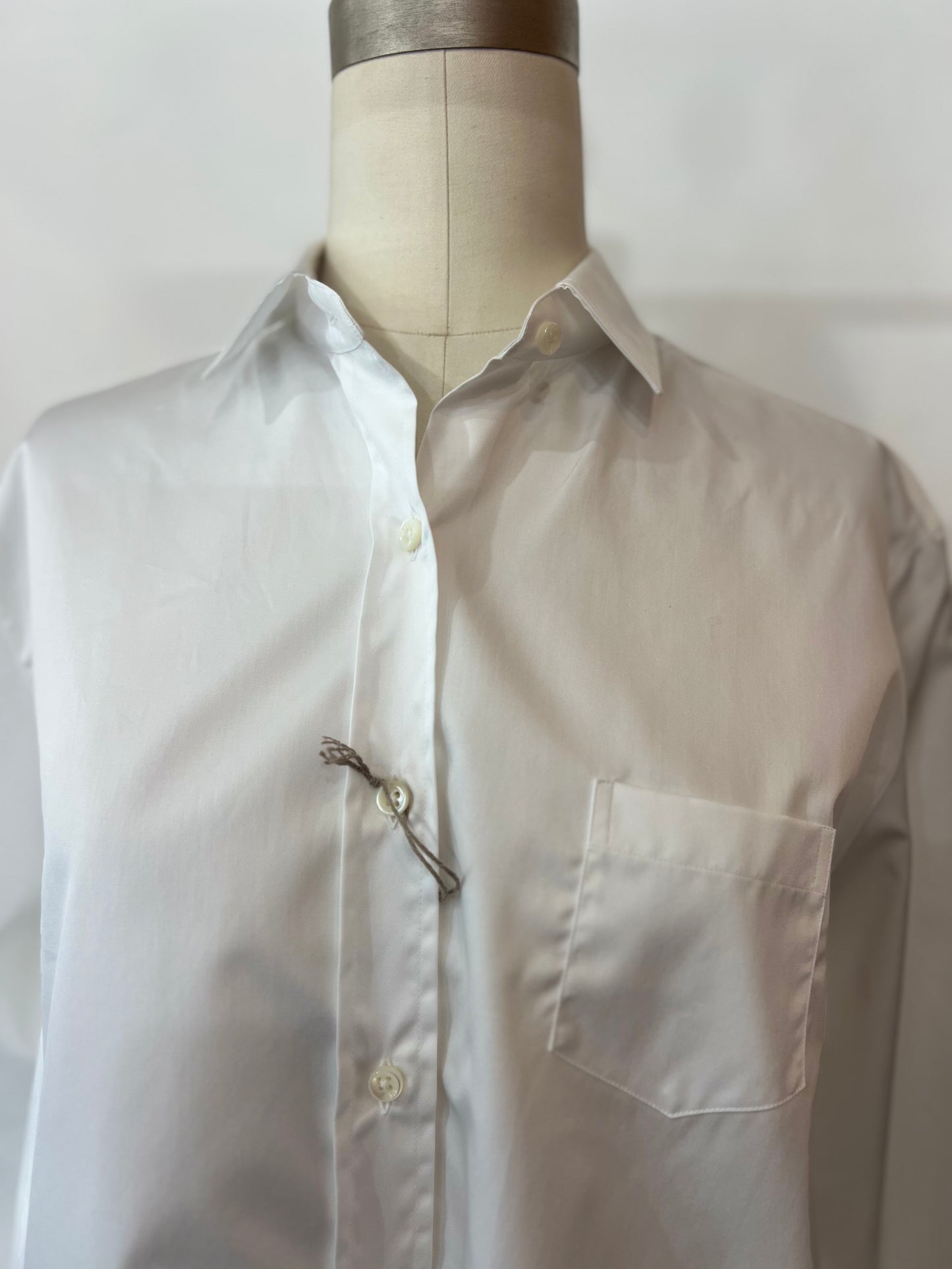 Emanuele Maffei's Button Down Long Sleeve White Shirt
