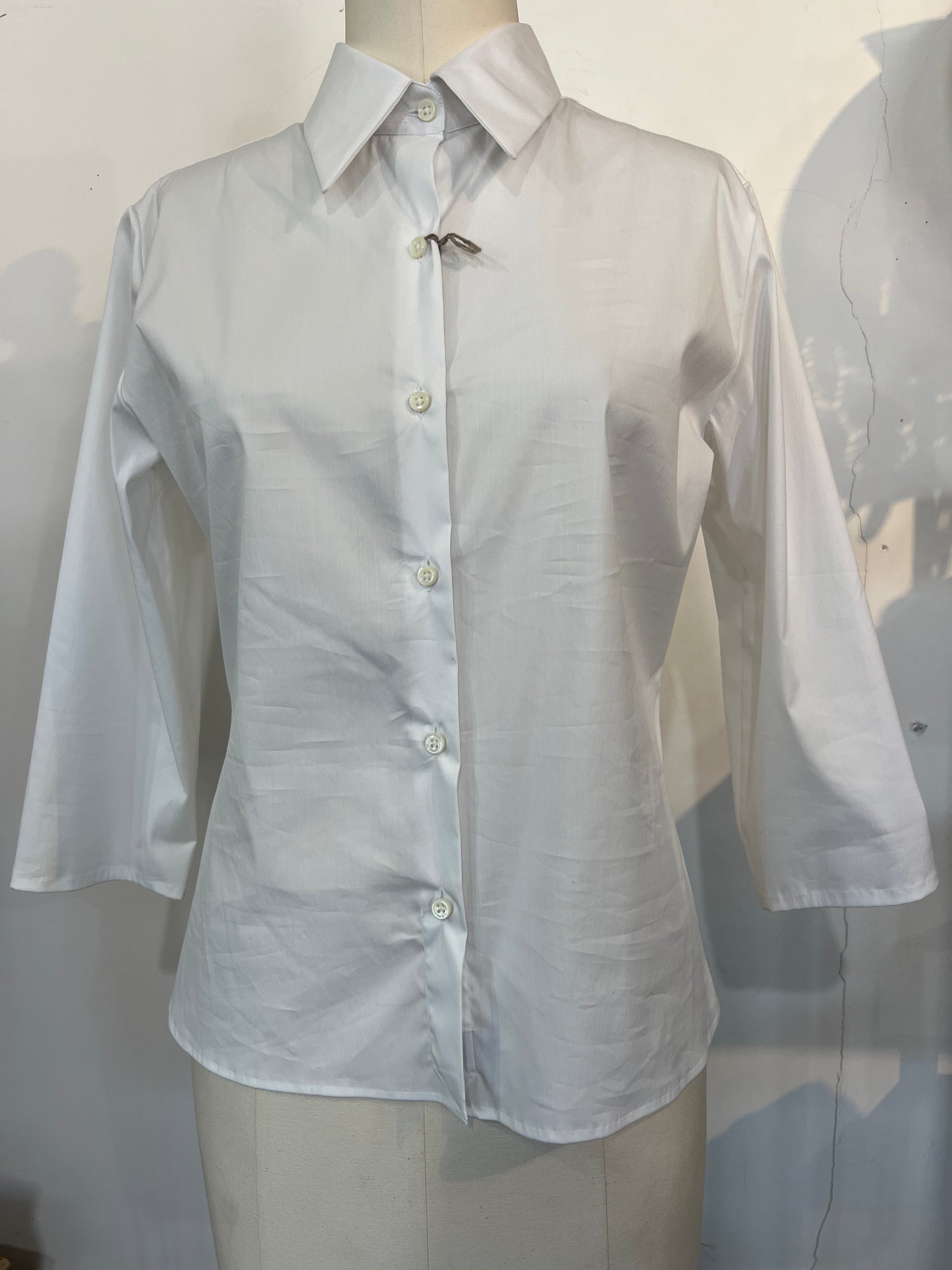 Emanuele Maffei's Button Down Mid Sleeve White Shirt