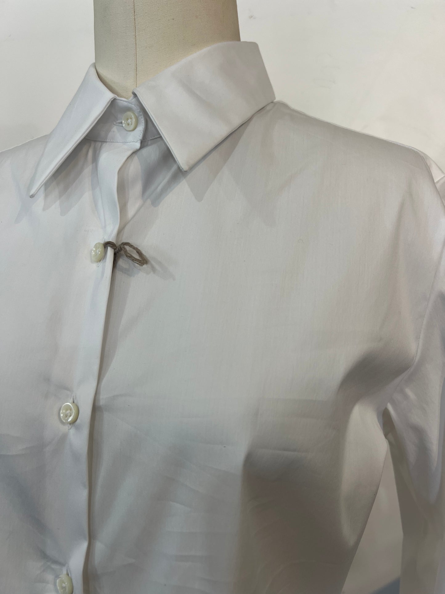 Emanuele Maffei's Button Down Mid Sleeve White Shirt