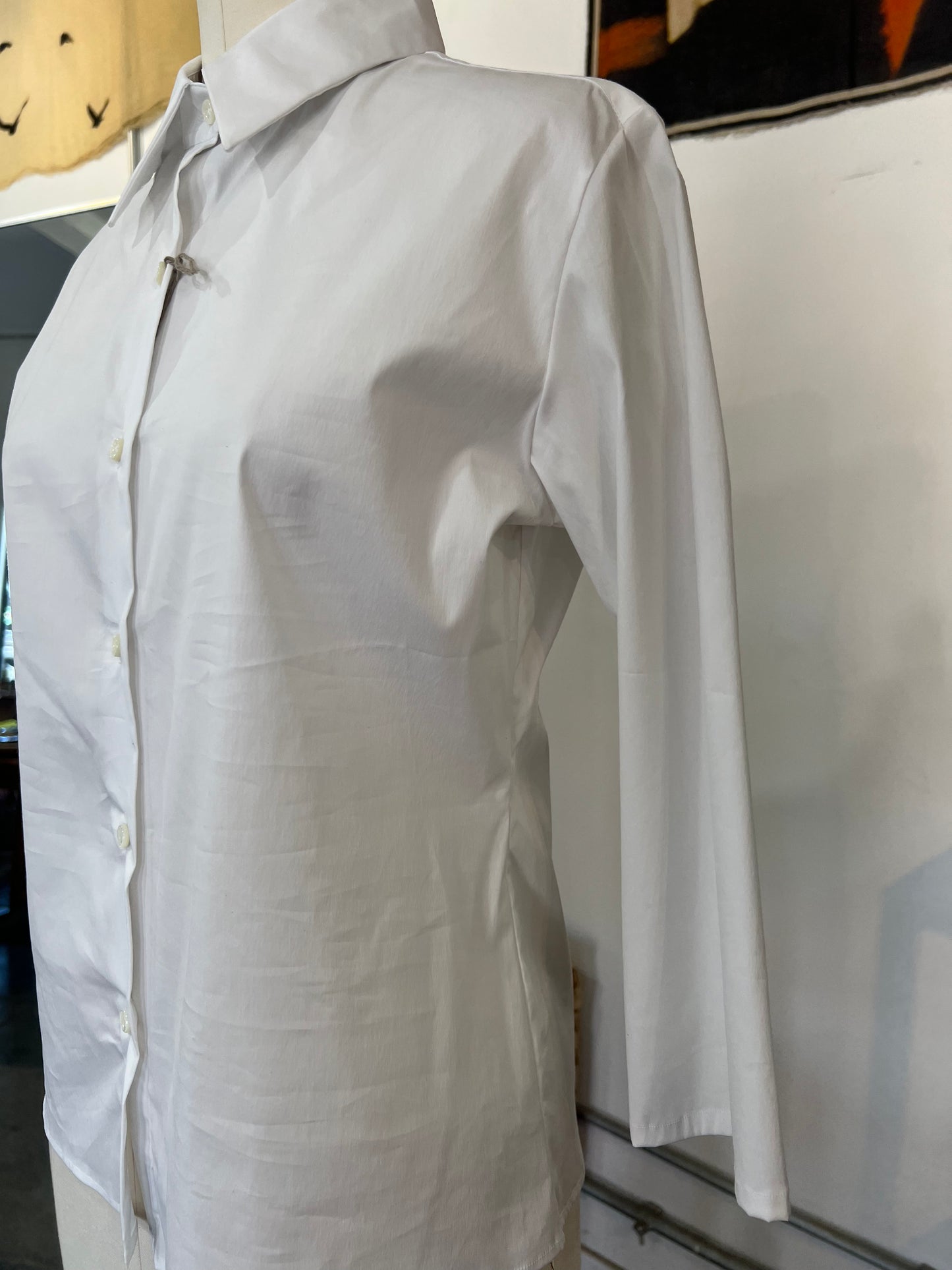 Emanuele Maffei's Button Down Mid Sleeve White Shirt
