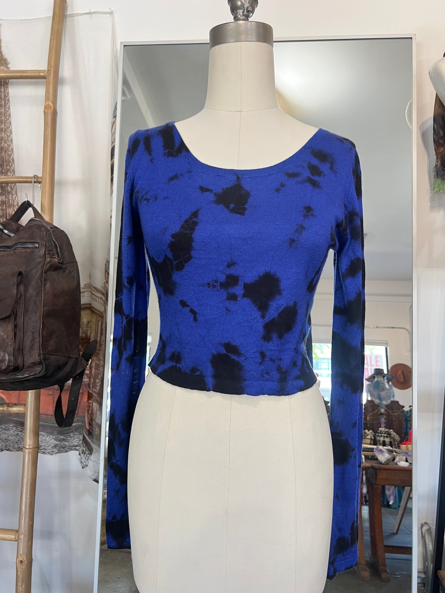 Parker Blue Cashmere Sweater