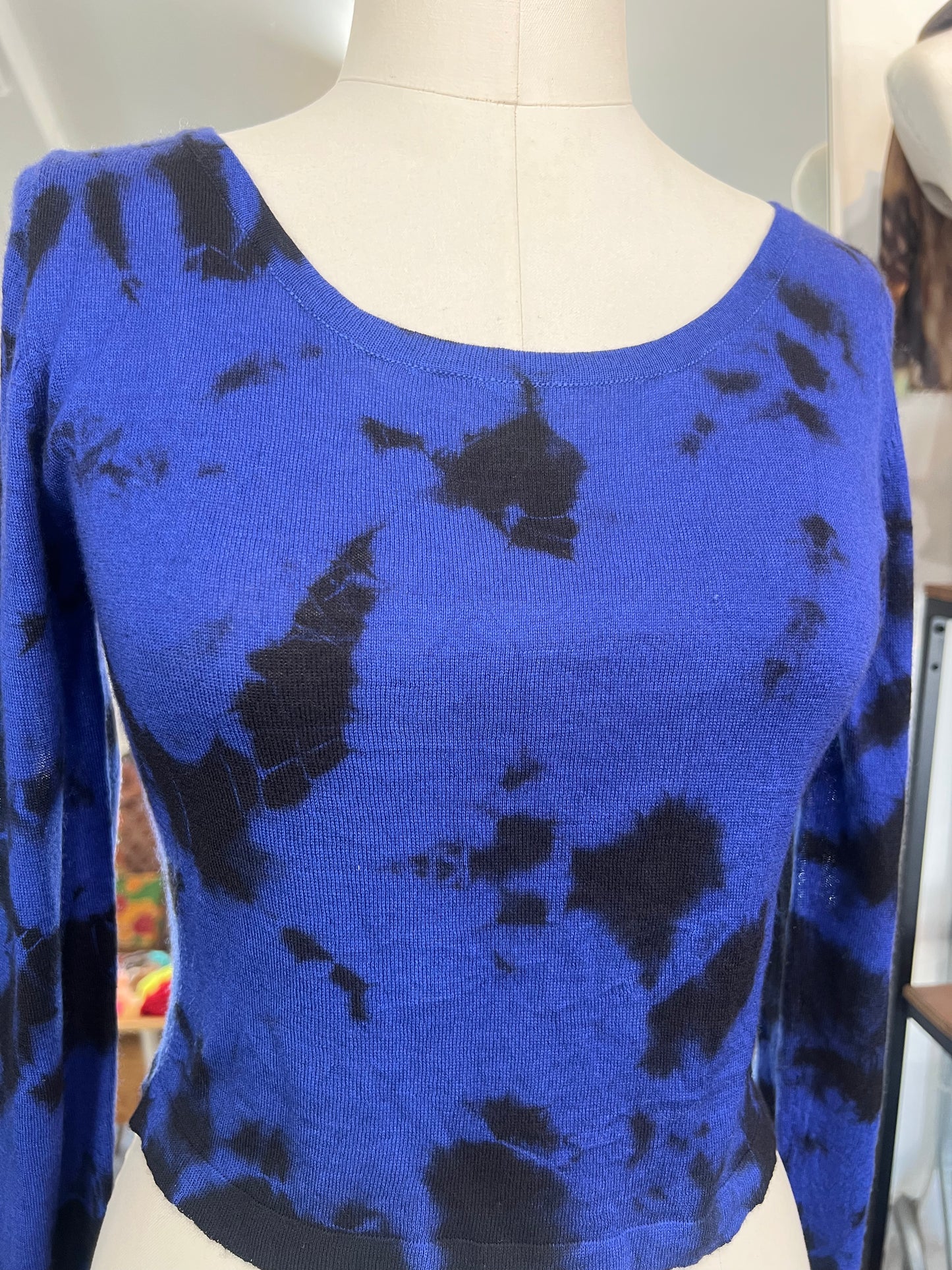 Parker Blue Cashmere Sweater