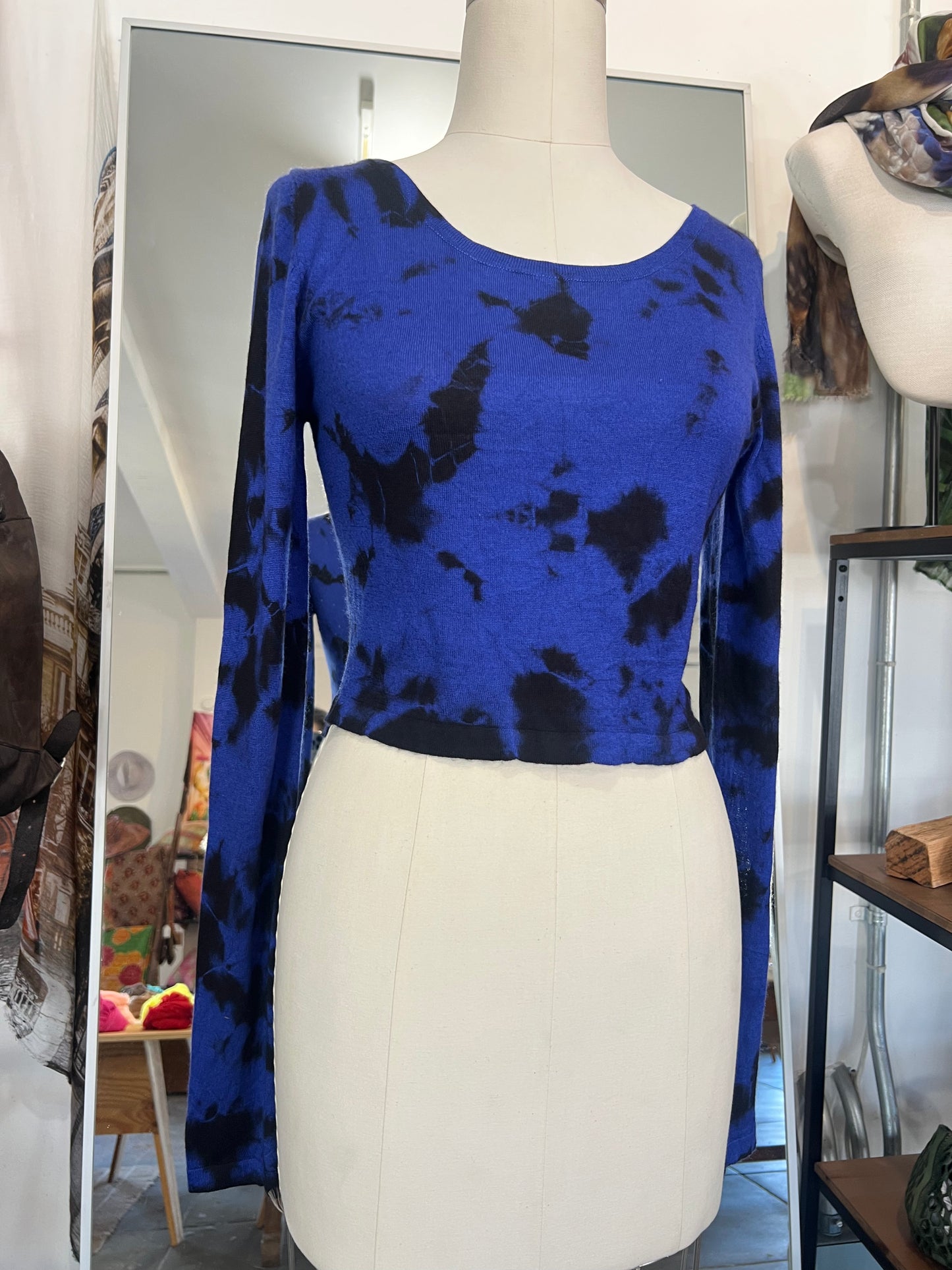 Parker Blue Cashmere Sweater