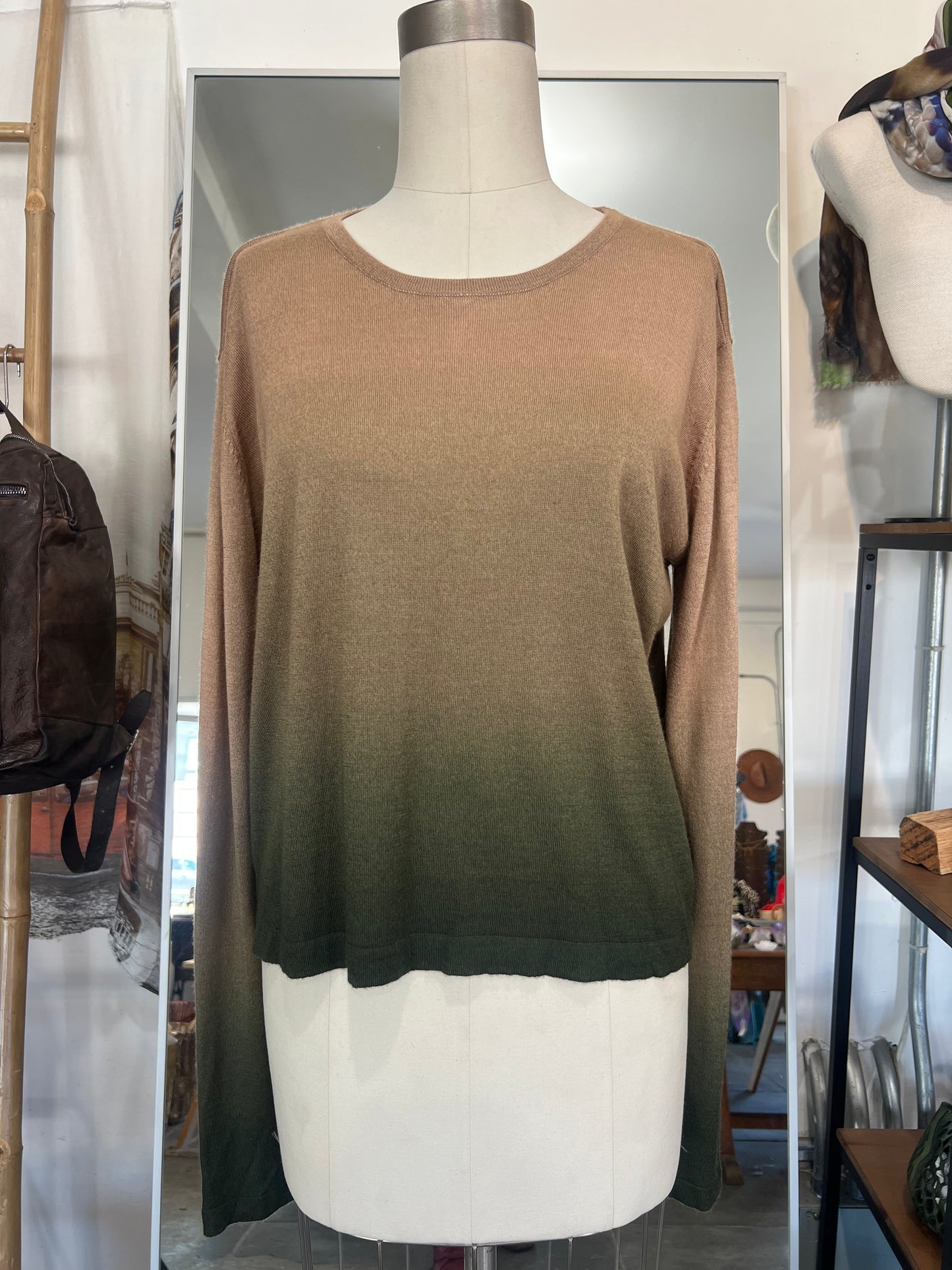 Parker Blue Cashmere Ombre Sweater