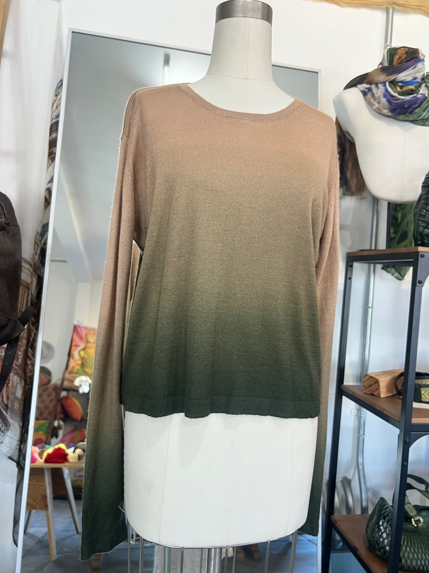 Parker Blue Cashmere Ombre Sweater