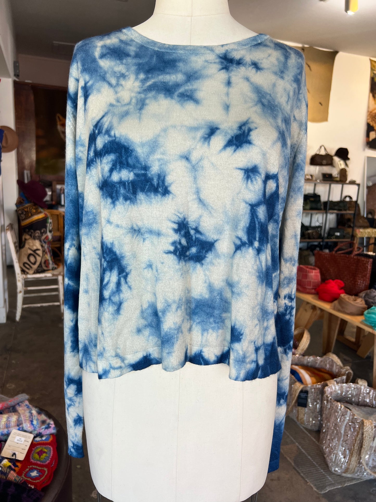 Parker Blue Cashmere Sweater