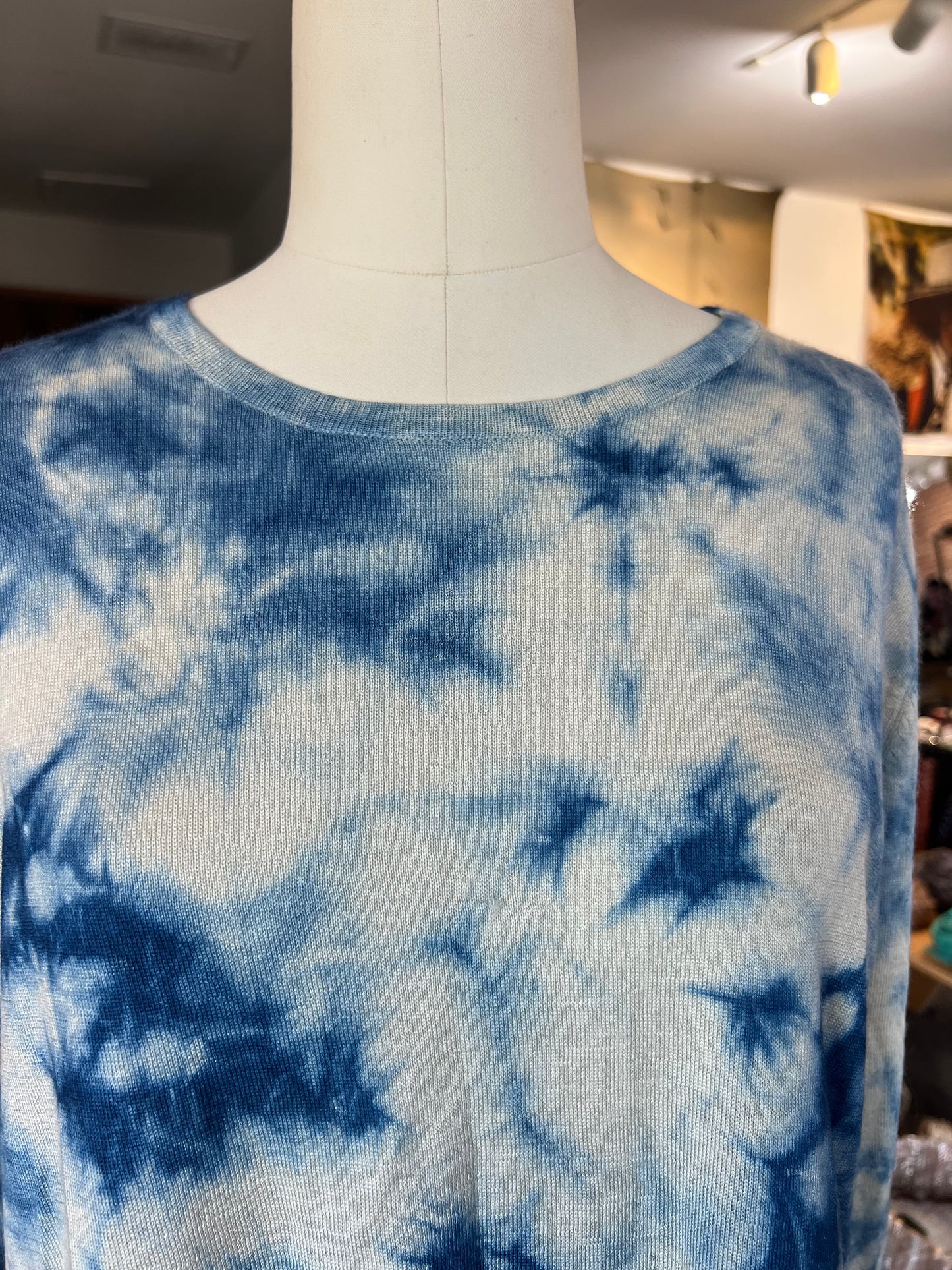 Parker Blue Cashmere Sweater