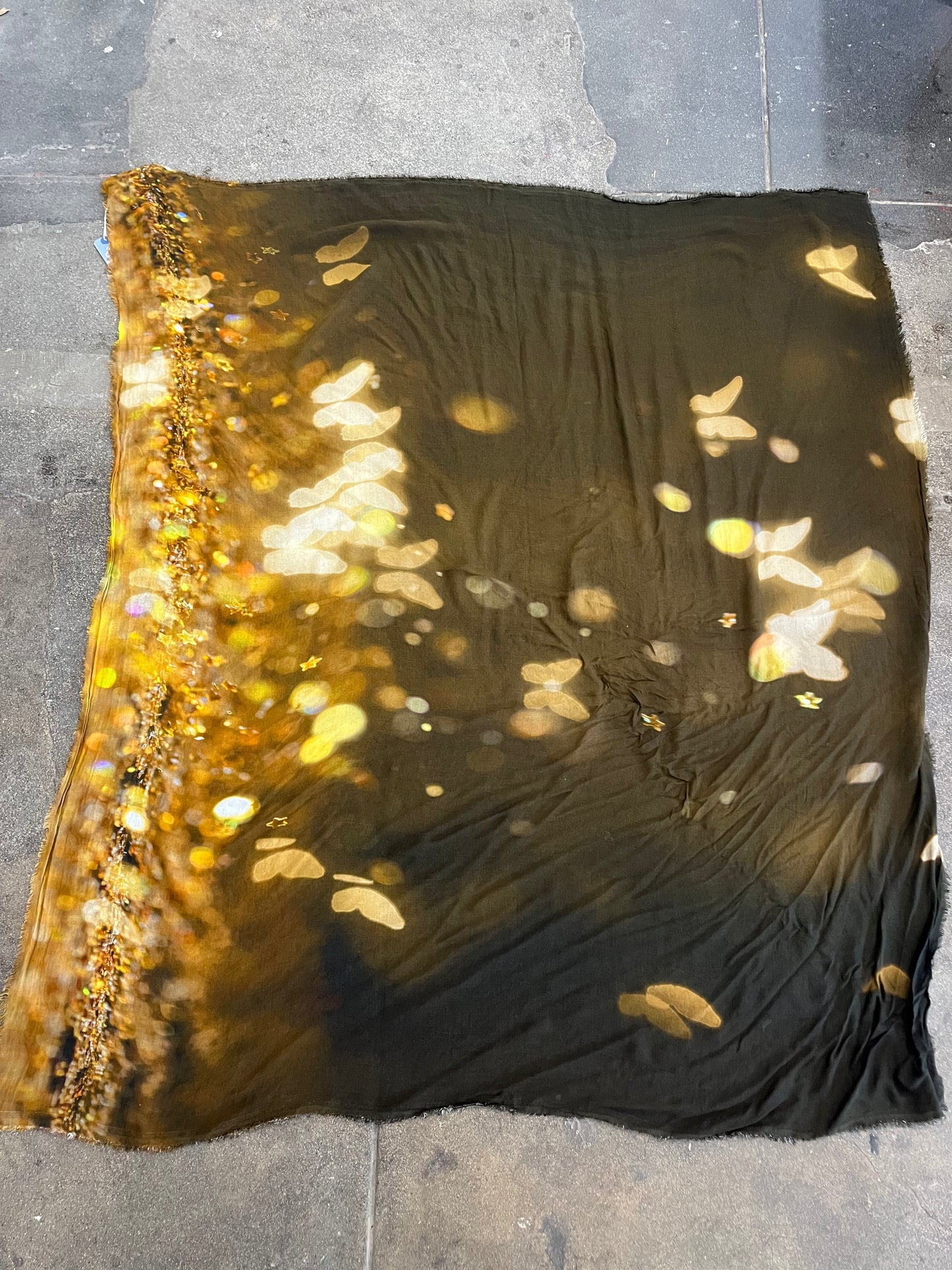 813 Ottotredici Gold Butterfly Scarf