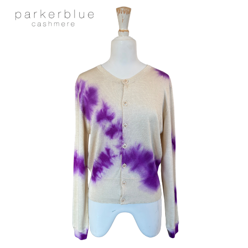 Parker Blue Cashmere Cardigan
