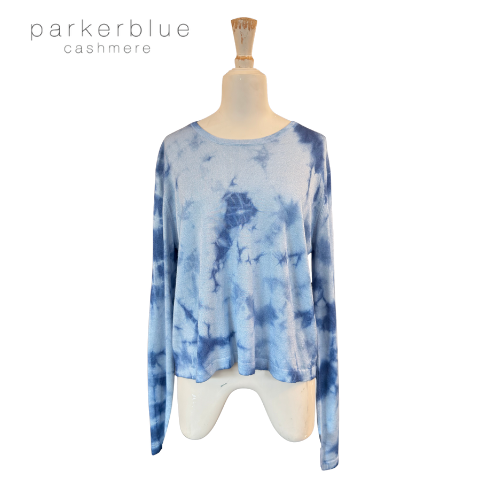 Parker Blue Cashmere Long Sleeve T-Shirt