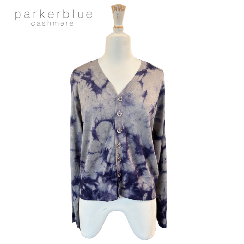 Parker Blue Cashmere Cardigan