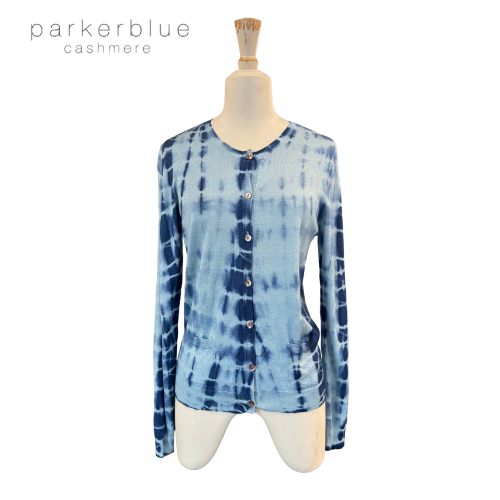 Parker Blue Cashmere Cardigan